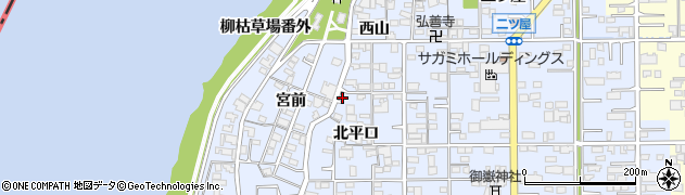 愛知県一宮市小信中島北平口1周辺の地図