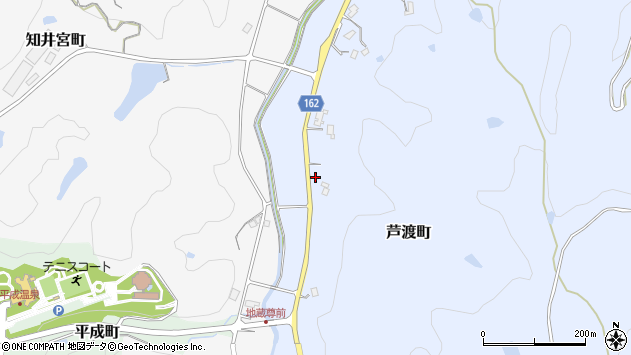 〒693-0035 島根県出雲市芦渡町の地図
