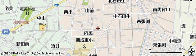 愛知県一宮市春明山前13周辺の地図