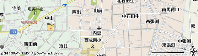 愛知県一宮市春明山前10周辺の地図