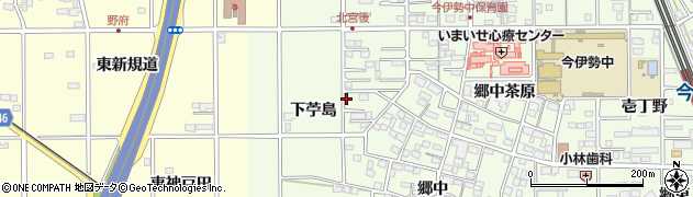 愛知県一宮市今伊勢町宮後下苧島周辺の地図