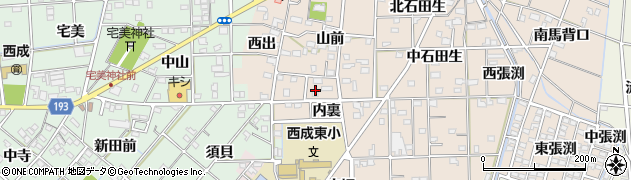 愛知県一宮市春明山前9周辺の地図