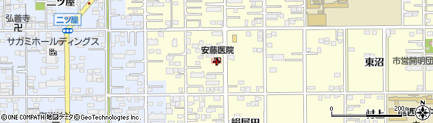 愛知県一宮市開明（乾土）周辺の地図