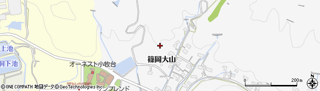 愛知県小牧市篠岡大山周辺の地図