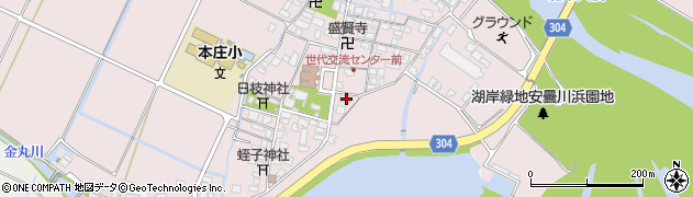滋賀県高島市安曇川町南船木126周辺の地図