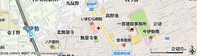 愛知県一宮市今伊勢町本神戸無量寺東16周辺の地図