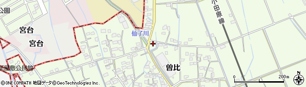 神奈川県小田原市曽比1335周辺の地図