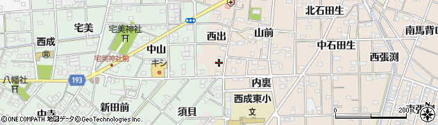 愛知県一宮市春明西出6周辺の地図