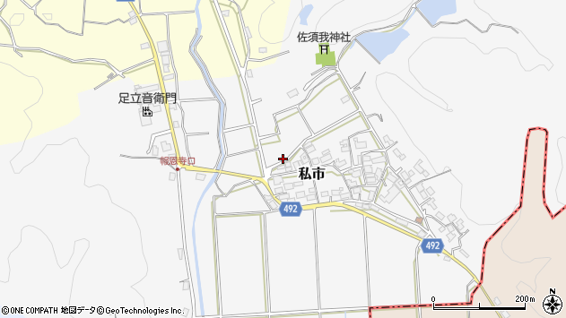 〒620-0003 京都府福知山市私市の地図