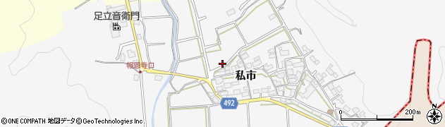 京都府福知山市私市周辺の地図