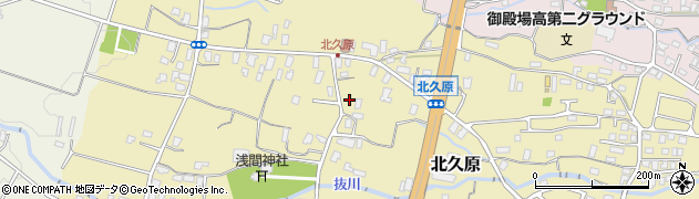 静岡県御殿場市北久原261周辺の地図