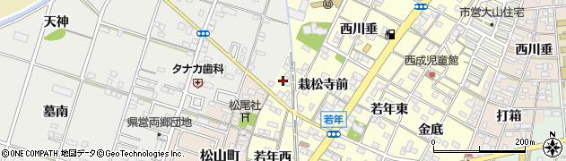 愛知県一宮市大赤見栽松寺前195周辺の地図