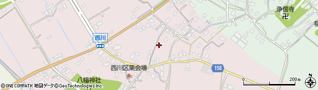 千葉県富津市西川周辺の地図
