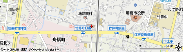 羽島郵便局集荷周辺の地図