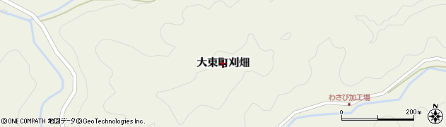島根県雲南市大東町刈畑周辺の地図