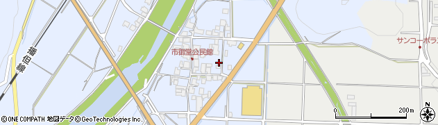 兵庫県朝来市和田山町市御堂周辺の地図