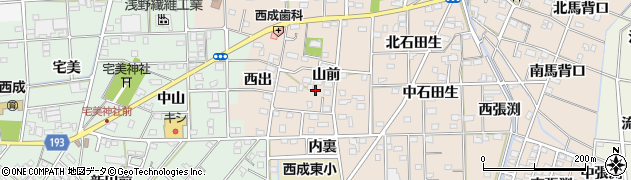 愛知県一宮市春明山前47周辺の地図
