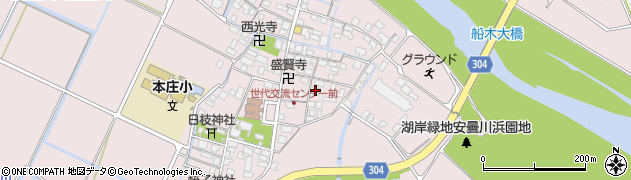 滋賀県高島市安曇川町南船木117周辺の地図