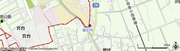 神奈川県小田原市曽比1322周辺の地図