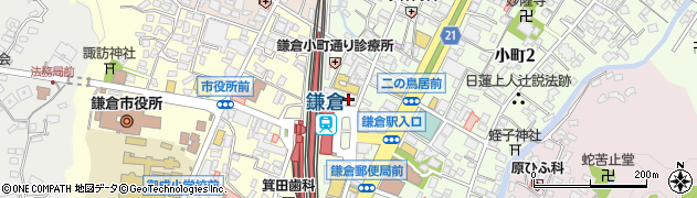 マクドナルド鎌倉駅前店周辺の地図
