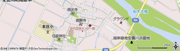 滋賀県高島市安曇川町南船木107周辺の地図