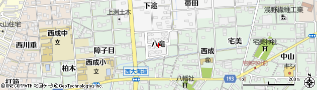 愛知県一宮市時之島八竜周辺の地図