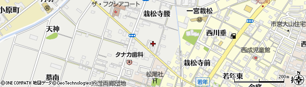 愛知県一宮市丹羽栽松寺腰887周辺の地図