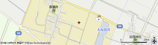 滋賀県高島市安曇川町横江周辺の地図