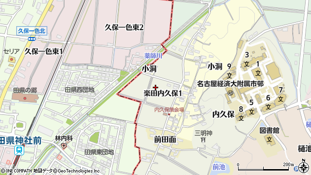 〒484-0048 愛知県犬山市楽田内久保の地図
