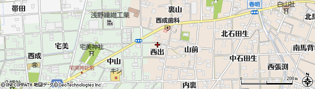 愛知県一宮市春明西出21周辺の地図