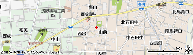 愛知県一宮市春明山前31周辺の地図