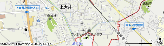 神奈川県大井町（足柄上郡）上大井周辺の地図