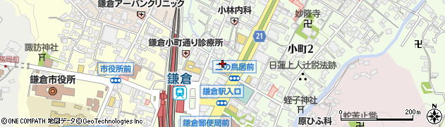 鎌倉 鯛めし家周辺の地図