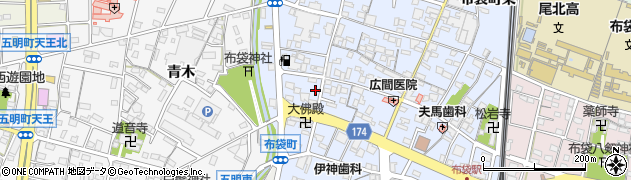 愛知県江南市布袋町西225周辺の地図