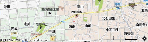 愛知県一宮市春明西出42周辺の地図