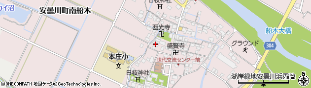 滋賀県高島市安曇川町南船木255周辺の地図