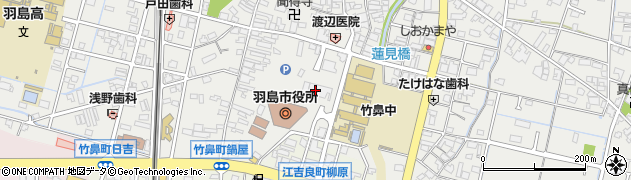 羽島市役所　職員課周辺の地図