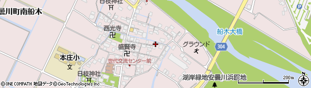 滋賀県高島市安曇川町南船木110周辺の地図