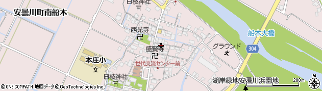 滋賀県高島市安曇川町南船木138周辺の地図