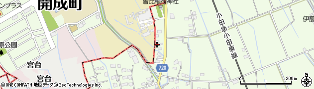 神奈川県小田原市曽比1317周辺の地図