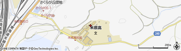 滋賀県立米原高等学校周辺の地図