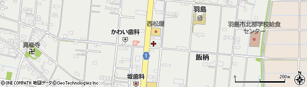岐阜県羽島市竹鼻町飯柄26周辺の地図