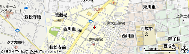 愛知県一宮市大赤見（大山西）周辺の地図