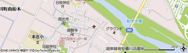 滋賀県高島市安曇川町南船木89周辺の地図