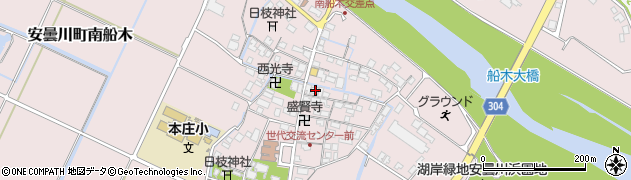 滋賀県高島市安曇川町南船木144周辺の地図