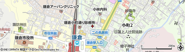 ドラゴンバーガー鎌倉店周辺の地図
