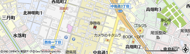 浄啓寺周辺の地図