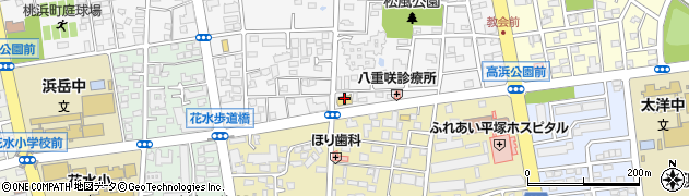 クリーニングパーム松風町店周辺の地図