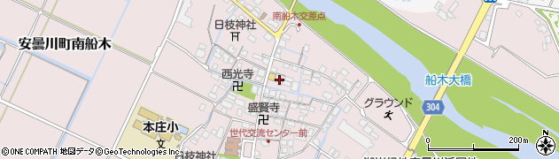 滋賀県高島市安曇川町南船木150周辺の地図