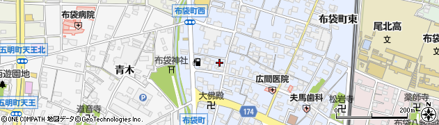 愛知県江南市布袋町西187周辺の地図